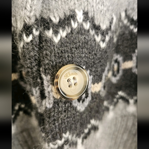 Khaite Michaela Fair Isle cashmere-blend cardigan XL Excellent Condition Women's - Picture 11 of 11
